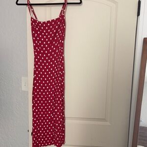 Reformation Red Polka Dot Dress